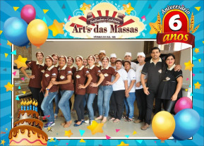 Confiram as fotos do aniversário de 6 anos da Padaria e Confeitaria Art's Das Massas
