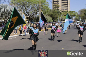 Confiram as fotos do Desfile Cívico de Dourados