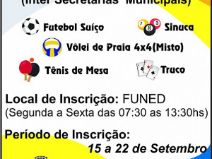 Inscrições para a Copa do Servidor devem ser feitas até sexta, dia 22