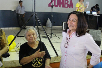 Prefeita Délia participou da abertura da semana que tem ações que fomentam a qualidade de vida dos idosos