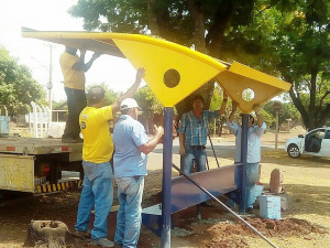 Ponto de ônibus antigo foi removido e uma nova estrutura instalada para atendimento aos moradores de Vila Formosa