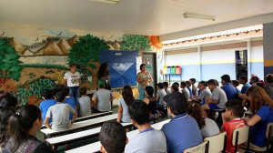 Alunos da escola Padre Anchieta, da Vila Formosa, assistiram à palestra