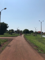 Imam faz plantio no entorno da pista de  caminhada do Parque Antenor Martins
