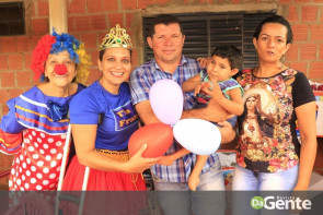 Ação voluntária realiza festinha de aniversário ao pequeno guerreiro Lelê
