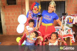 Ação voluntária realiza festinha de aniversário ao pequeno guerreiro Lelê