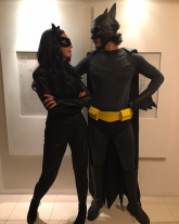 Fátima Bernardes e o namorado postam fotos usando fantasias