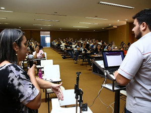 Portal do Professor foi apresentado nesta quarta, durante atividades da Semana Pedagógica, no auditório da Prefeitura
