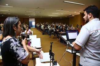 Portal do Professor foi apresentado nesta quarta, durante atividades da Semana Pedagógica, no auditório da Prefeitura