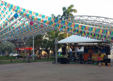 Decoração Junina Praça Antonio João