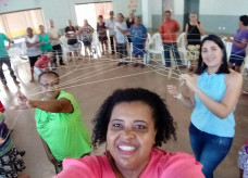 Atividades no Cras do Jóquei Clube, quinta-feira, reuniram dezenas de pessoas