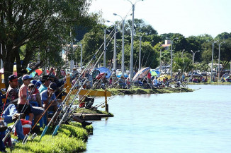 Duas toneladas de peixes foram soltas nos lagos do Parque Rego D'Água na terça, visando à festa que começa semana que vem