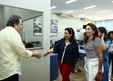 Prefeita destacou o empenho de Henrique Prata em contribuir com o município de Dourados no combate ao câncer