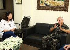 Recentemente, a prefeita Délia Razuk recebeu o general Willian para tratar das obras do aeroporto