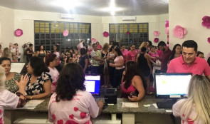 Programação do Dourados Rosa lota  Unidade de Saúde do Santo André