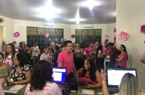 Programação do Dourados Rosa lota  Unidade de Saúde do Santo André