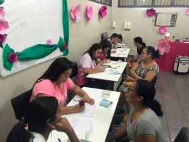 Programação do Dourados Rosa lota  Unidade de Saúde do Santo André