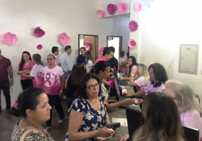 Programação do Dourados Rosa lota  Unidade de Saúde do Santo André
