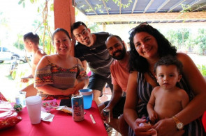 Confraternização equipe 94 FM Dourados