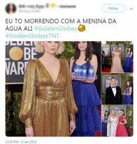 Moça que servia água para os convidados no Globo de Ouro virou meme nas redes sociais