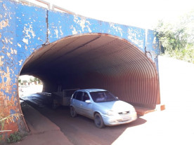 Prefeitura pede providências de concessionária  sobre rachaduras em túnel da rodovia BR 163