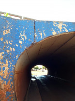Prefeitura pede providências de concessionária  sobre rachaduras em túnel da rodovia BR 163