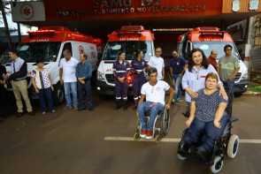 Samu de Dourados recebe três novas ambulâncias