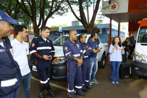 Samu de Dourados recebe três novas ambulâncias