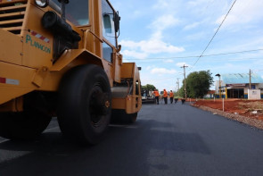 Asfalto avança em vias de acesso a UBS do Guaicurus