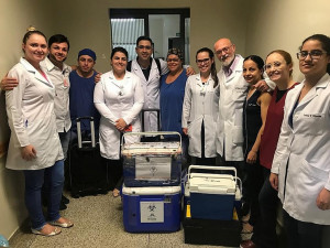 Equipe responsável pela captação de órgãos no Hospital da Vida de Dourados