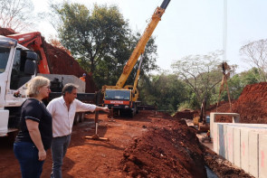Obras da Avenida Presidente Vargas  avançam a todo vapor em Dourados