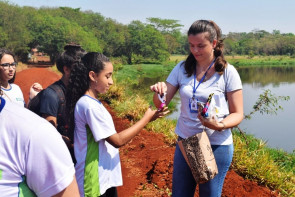 IMAM faz identificação de espécies no Parque Arnulpho Fioravanti com alunos do ensino fundamental