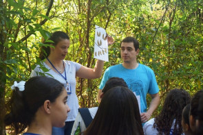 IMAM faz identificação de espécies no Parque Arnulpho Fioravanti com alunos do ensino fundamental