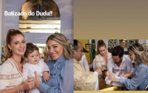 Batizado do afilhado de Marina Ruy Barbosa foi realizado na capela do Cristo Redentor