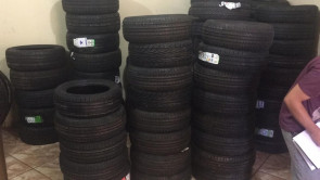 Prefeitura de Dourados recebe 145 pneus  doados pela Receita Federal