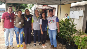 Ação do CTA e Imam distribui mudas e  orienta sobre os cuidados com a saúde