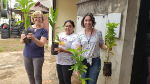Ação do CTA e Imam distribui mudas e  orienta sobre os cuidados com a saúde