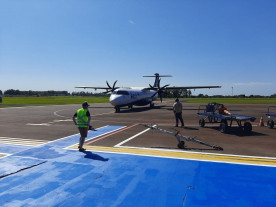 Nova sinalização do aeroporto está  pronta para receber o Boeing 737/700