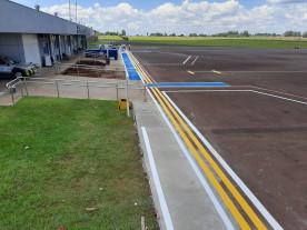 Nova sinalização do aeroporto está  pronta para receber o Boeing 737/700