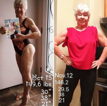 Vovó fitness: Aos 73 anos ela perdeu mais de 28 quilos