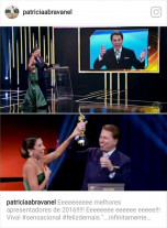 Patrícia Abravanel chama Silvio Santos de linguarudo