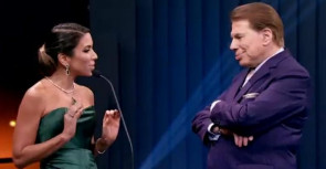 Patrícia Abravanel chama Silvio Santos de linguarudo
