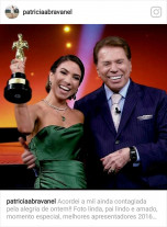 Patrícia Abravanel chama Silvio Santos de linguarudo