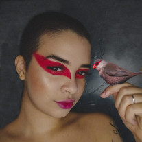 Jovem usa maquiagem para divulgar animais do Brasil e do mundo