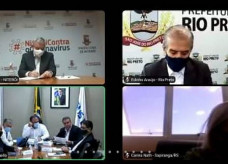 Vice-prefeito de Dourados, Guto Moreira, participou da conferência virtual com o ministro Eduardo Pazuello nesta quinta-feira