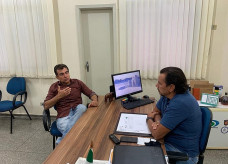 Deputado Marçal e o presidente da Fundesporte, Marcelo Miranda