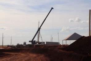 Prefeito visita obra da primeira usina de etanol de milho do Mato Grosso do Sul
