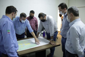 Prefeito visita obra da primeira usina de etanol de milho do Mato Grosso do Sul