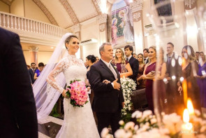 Casamento; A publicitária Flávia Pestana e o empresário Fábio Chagas recebeu seus convidados na última sexta
