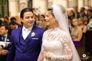 Casamento; A publicitária Flávia Pestana e o empresário Fábio Chagas recebeu seus convidados na última sexta