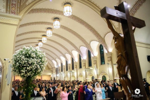 Casamento; A publicitária Flávia Pestana e o empresário Fábio Chagas recebeu seus convidados na última sexta